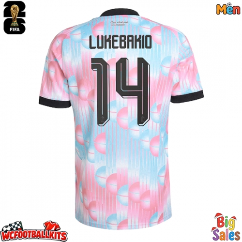 Belgium Dodi Lukebakio #14 Replica Away Stadium Shirt World Cup 2026 Short Sleeve